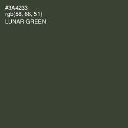 #3A4233 - Lunar Green Color Image